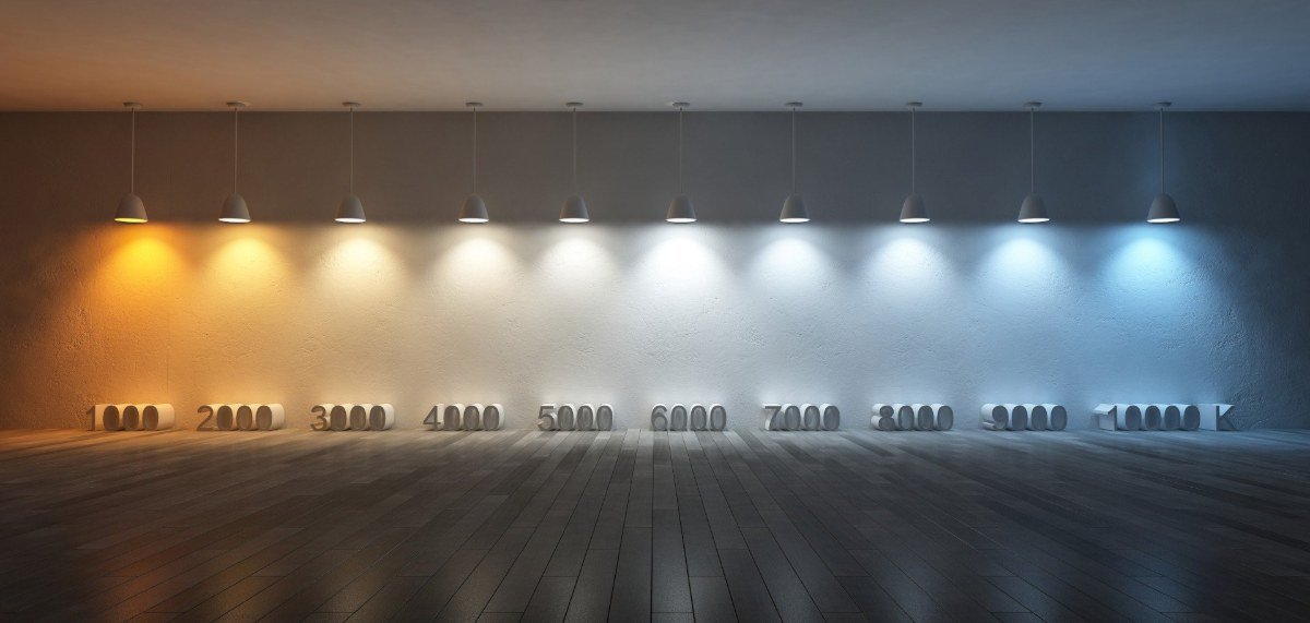 Skirtingos spalvos temperatūros LED lempos: 3000 K, 4000 K ir 6000 K